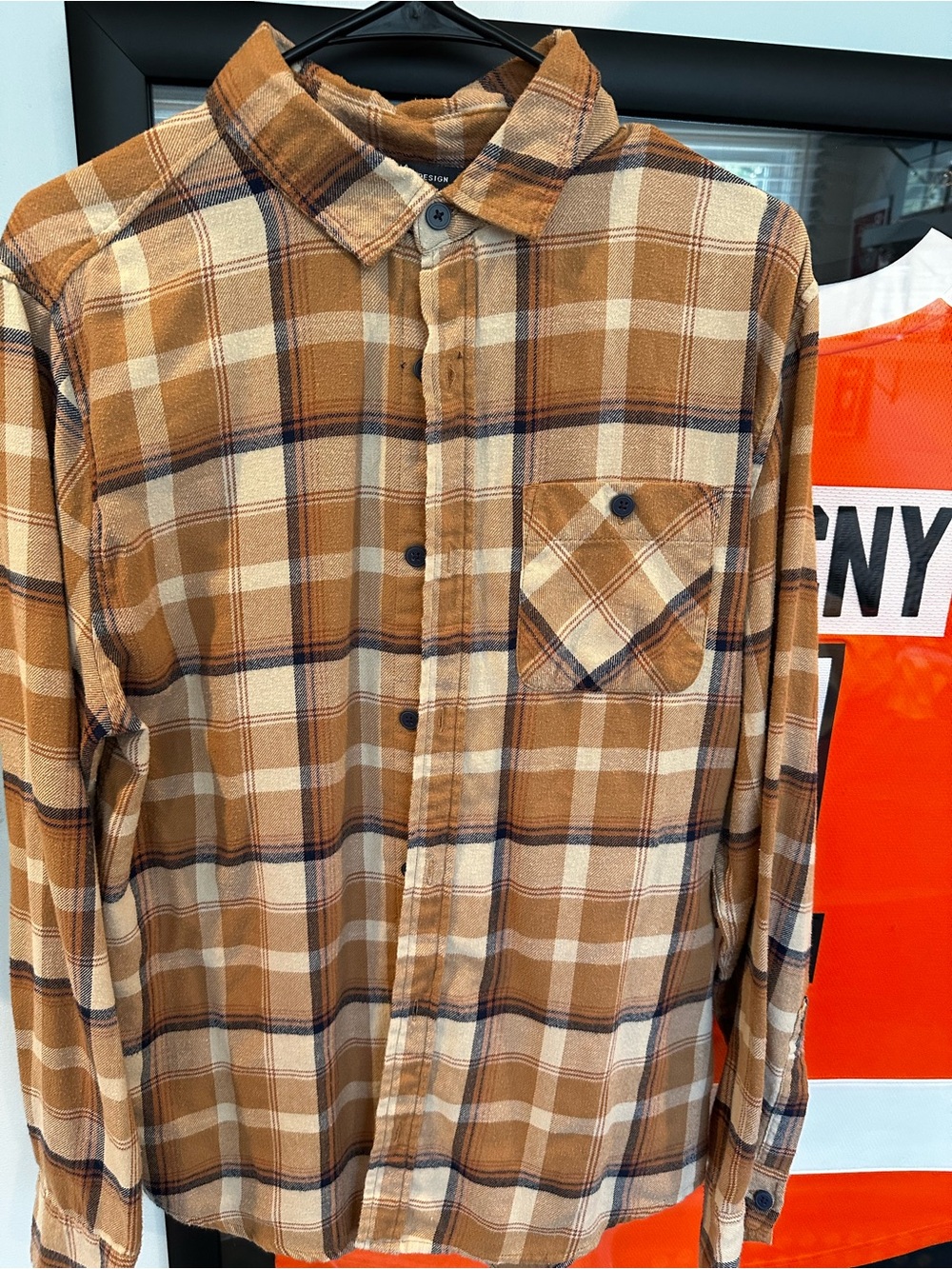 Alpine Design Brown & Cream Plaid Button-Down Shirt